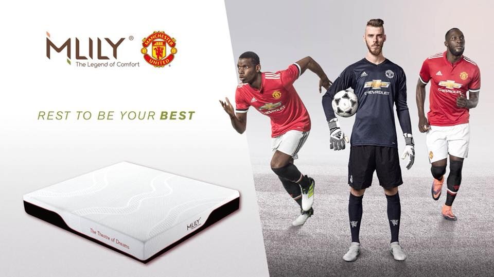 Manchester United renova com Mlily, sua parceira oficial de colchões e travesseiros
