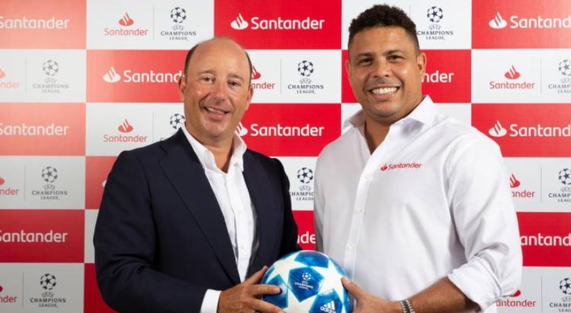Ronaldo é o novo embaixador do Santander para a Champions League