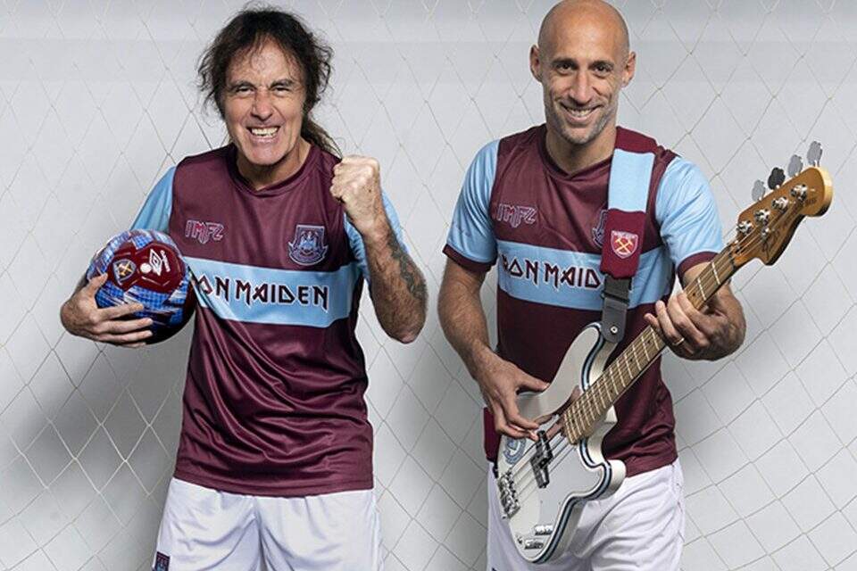 Iron Maiden apresenta uniforme em parceria com West Ham