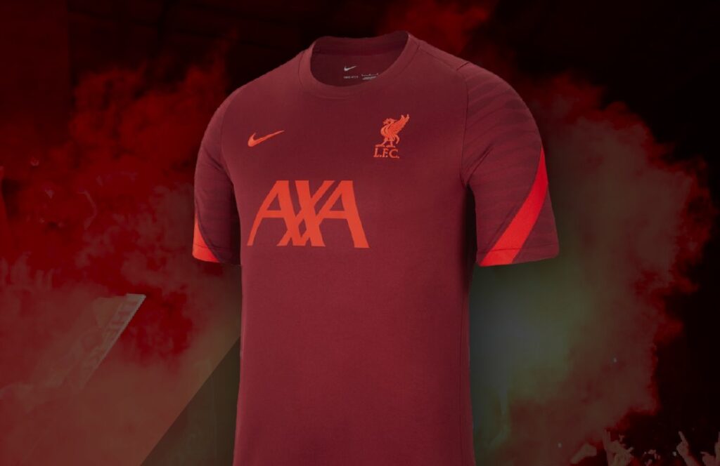 AXA promove campanha para corretores de seguros com camisas do Liverpool FC