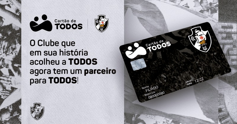 Cartão de TODOS é o novo patrocinador do Vasco da Gama