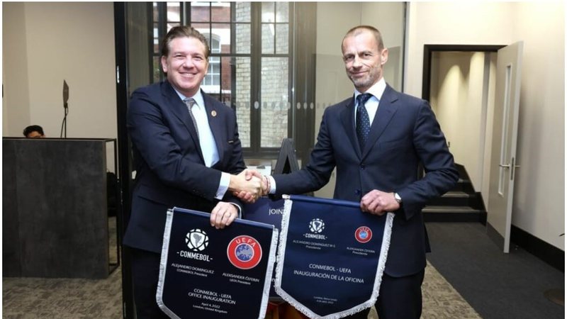 UEFA e CONMEBOL inauguram escritório conjunto em Londres