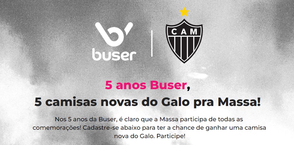 Buser celebra cinco anos de mercado com ações especiais com Atlético-MG e Cruzeiro