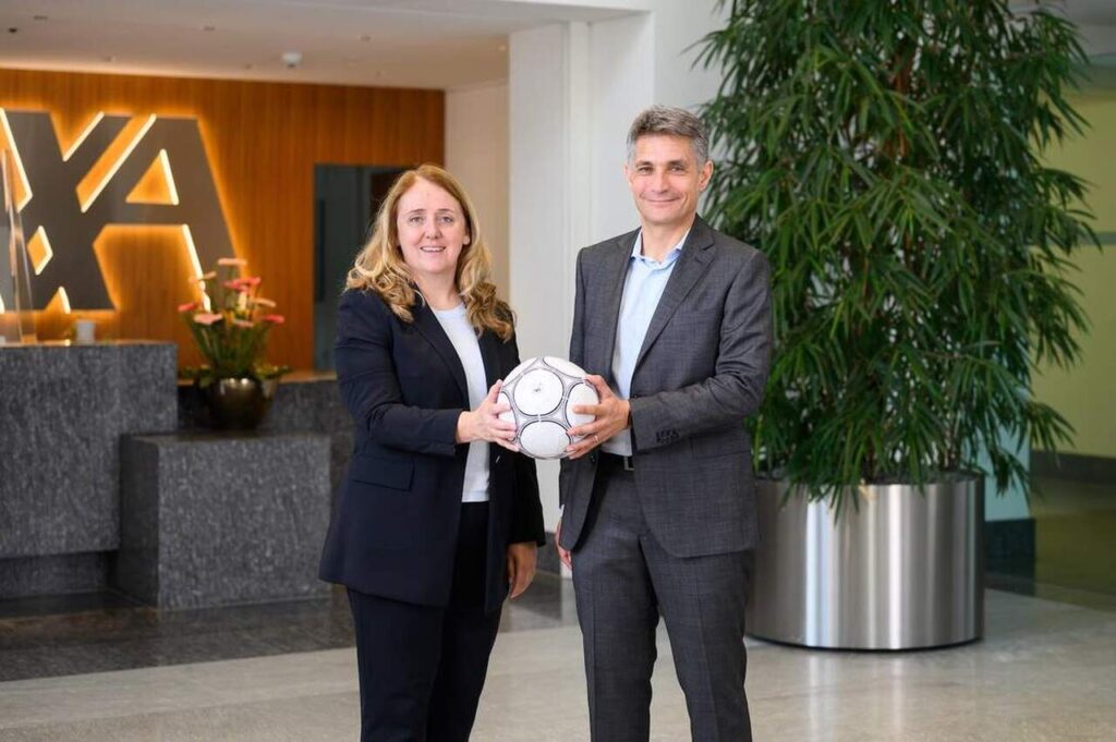 AXA, companhia de seguros francesa, anuncia parceria com a Eurocopa Feminina 2025