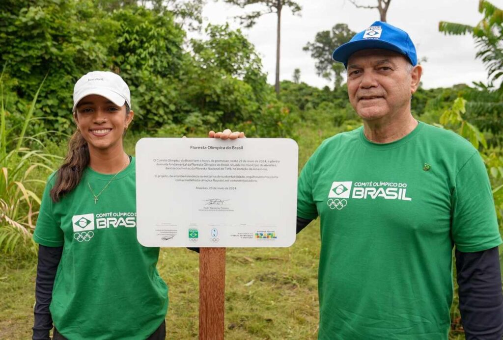 Com a presença de Rayssa Leal, COB lança projeto Floresta Olímpica do Brasil
