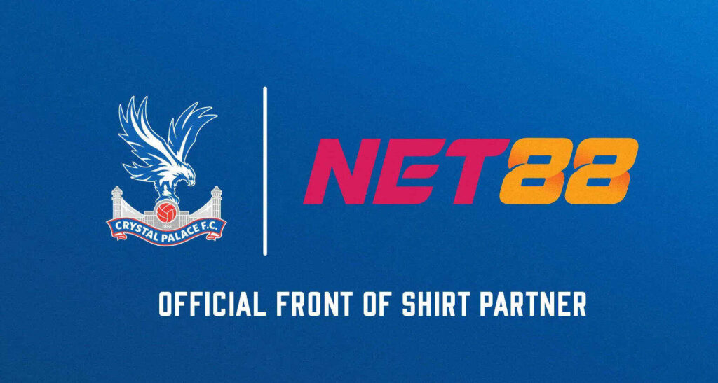 NET88, plataforma de jogos online, é a nova patrocinadora máster do Crystal Palace